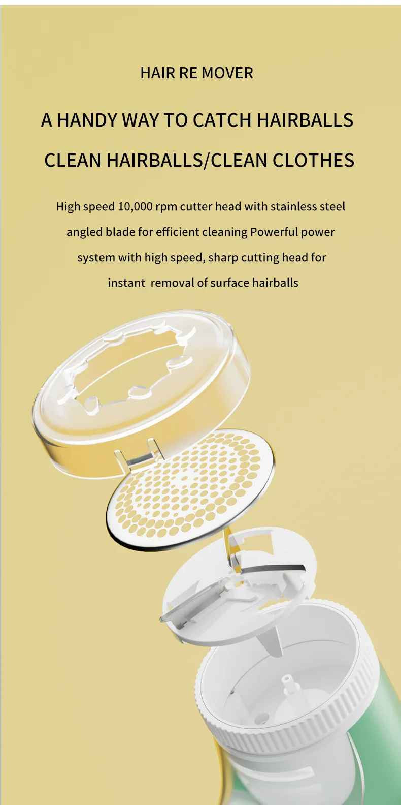 Electric Clothes Lint Pill Fluff Remover Fabrics Sweater Fuzz Shaver Household