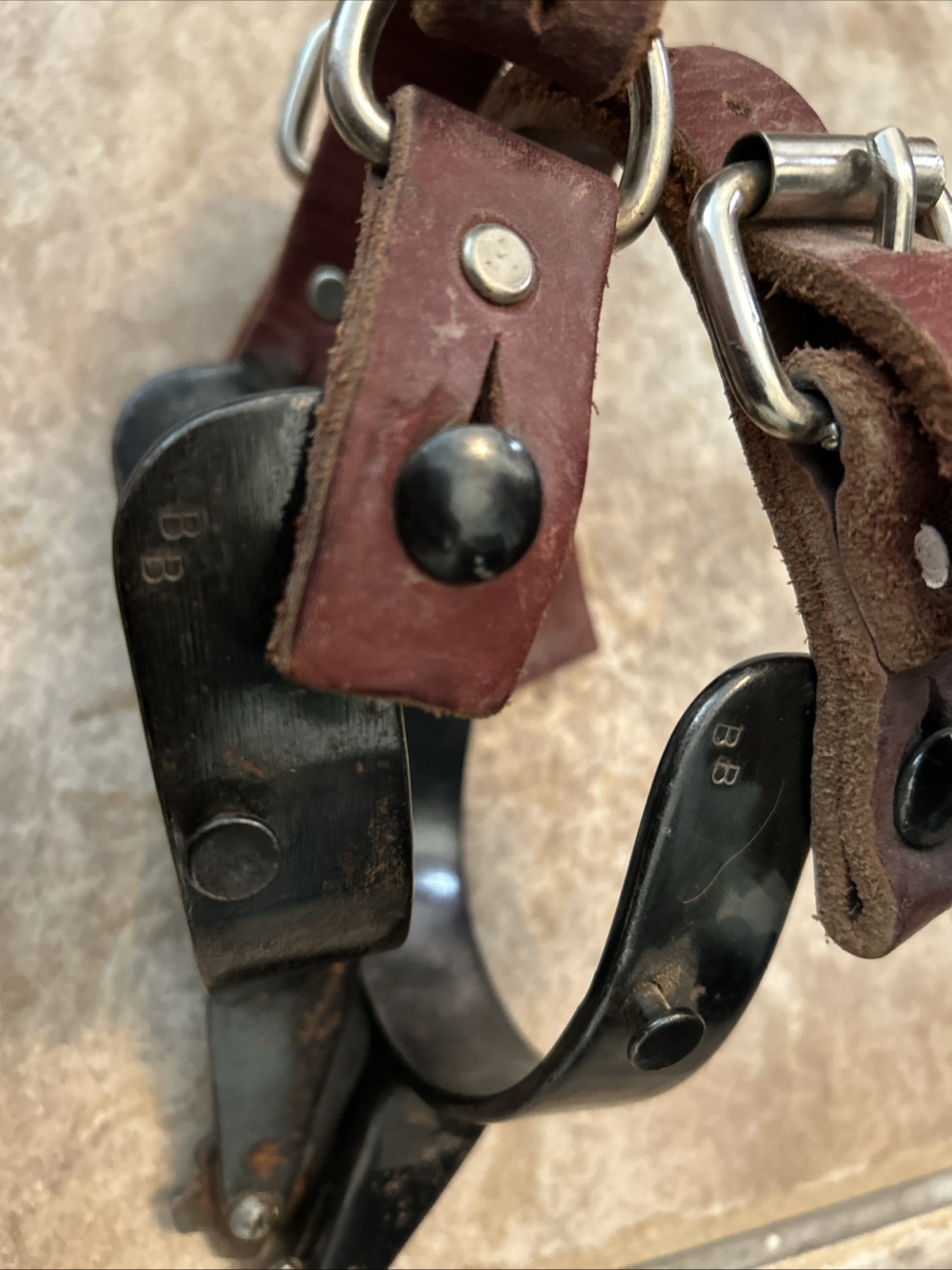 Vintage Western Cowboy Spurs Marked BB Bob Blackwood