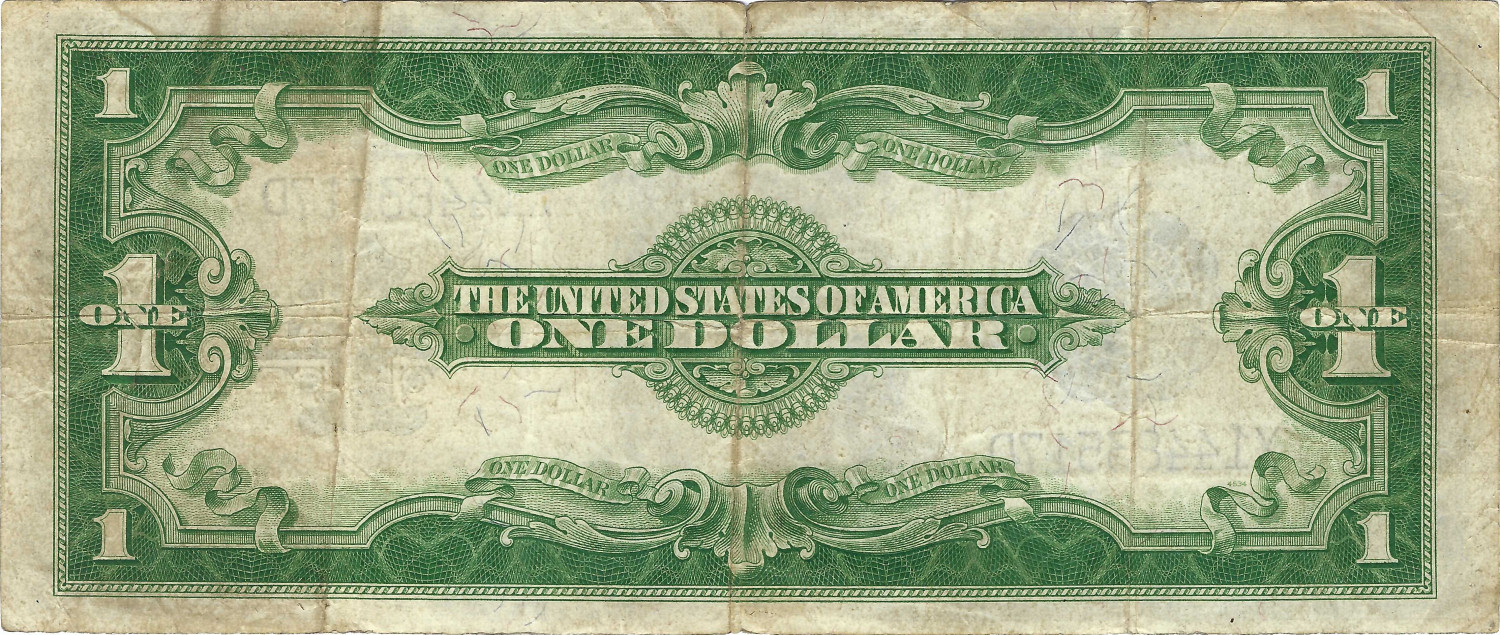 1923 $1 Large Size Silver Certificate, Circulated