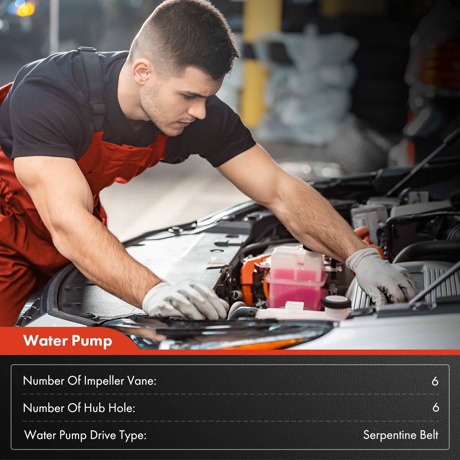 Water Pump with Thermostat for Chevy C5 Corvette Pontiac Firebird LS1 LS6 AW5081