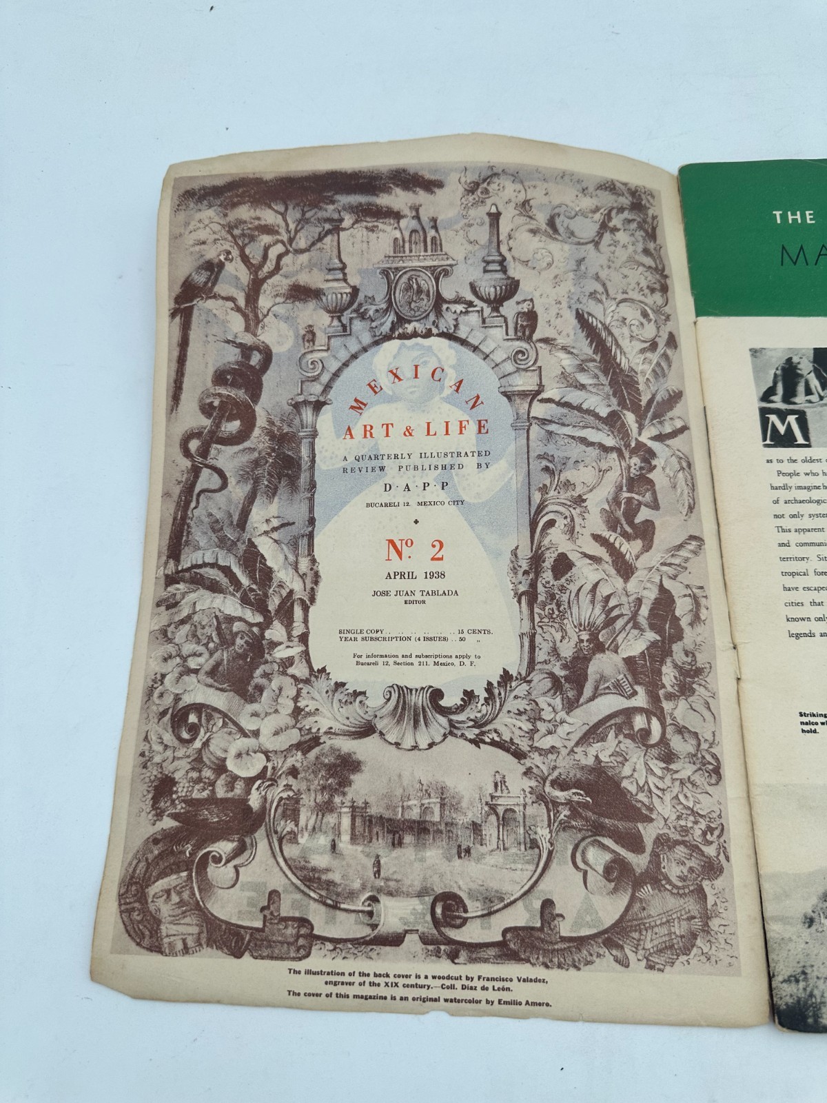 Lot of 4 Vintage 1938-1939 Mexican Art & Life Magazines Rare