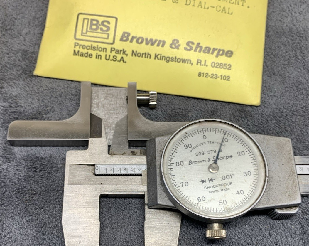 Brown & Sharpe Dial Caliper Depth Gage Attachment 599-579-25 (NOS)