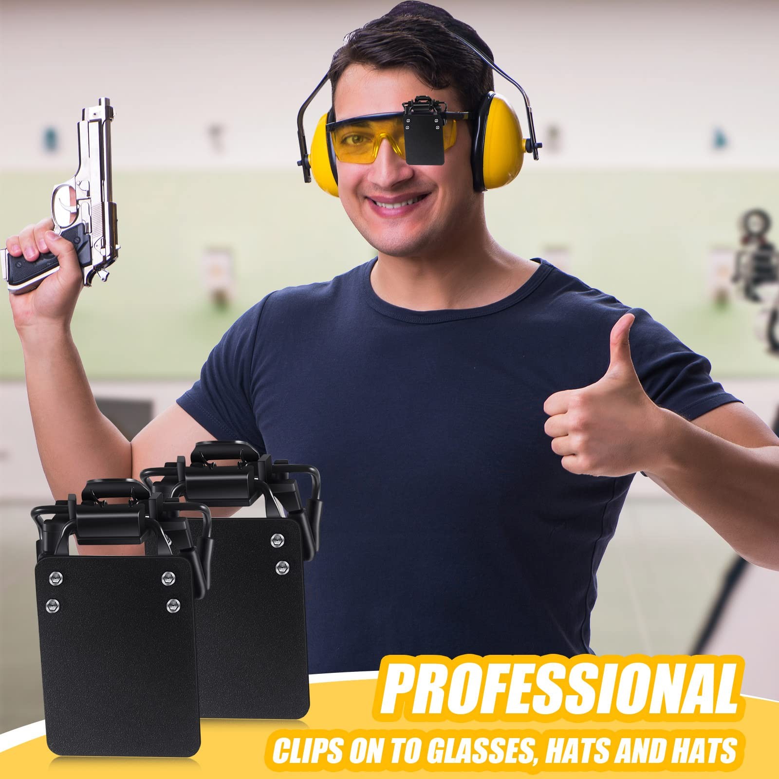 Shooting Glasses Patch International Standard Eye Protector for Sports 2Pk