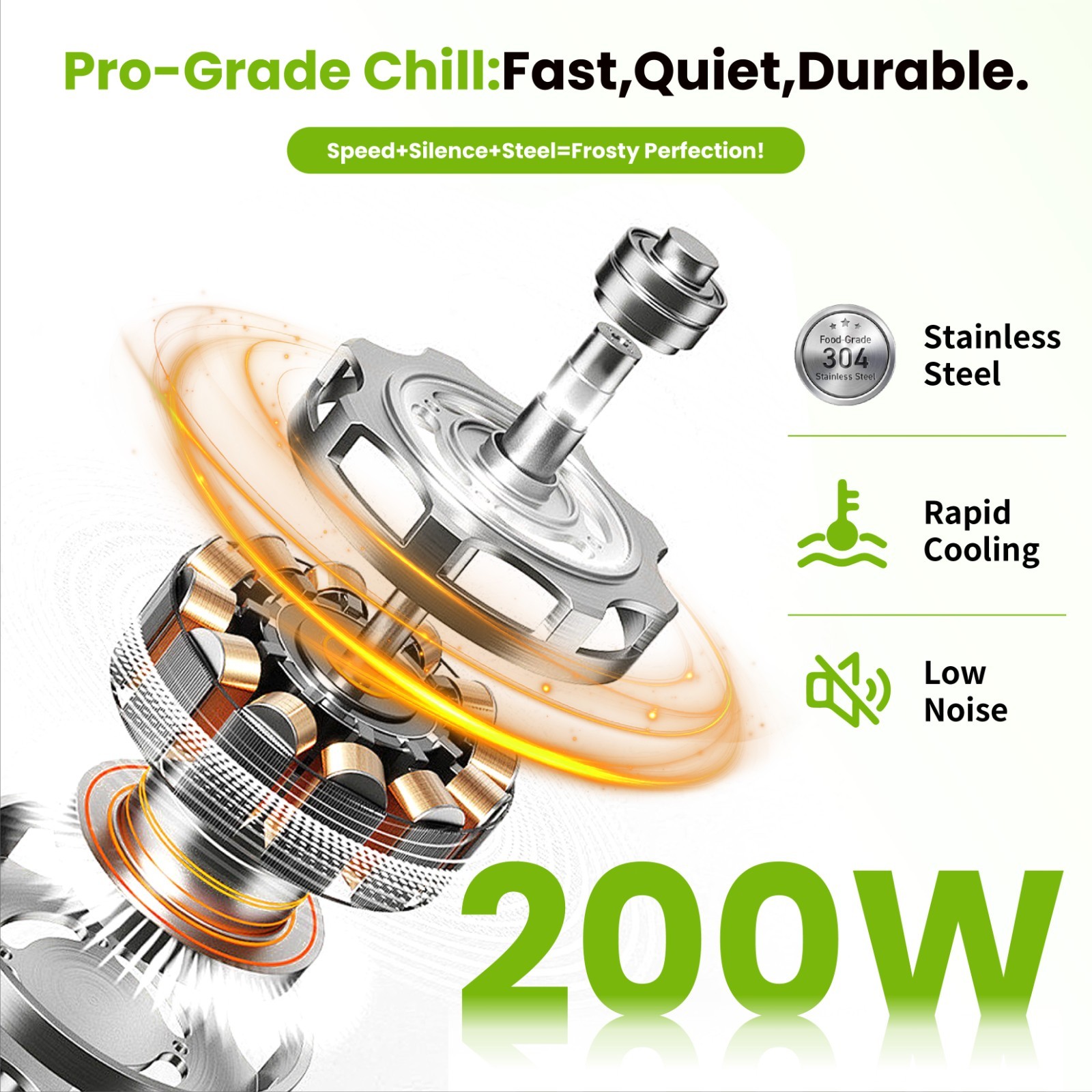 Slushie Machine for Home No Ice Needed, 88 oz Frozen Drink Maker with 6 Preset