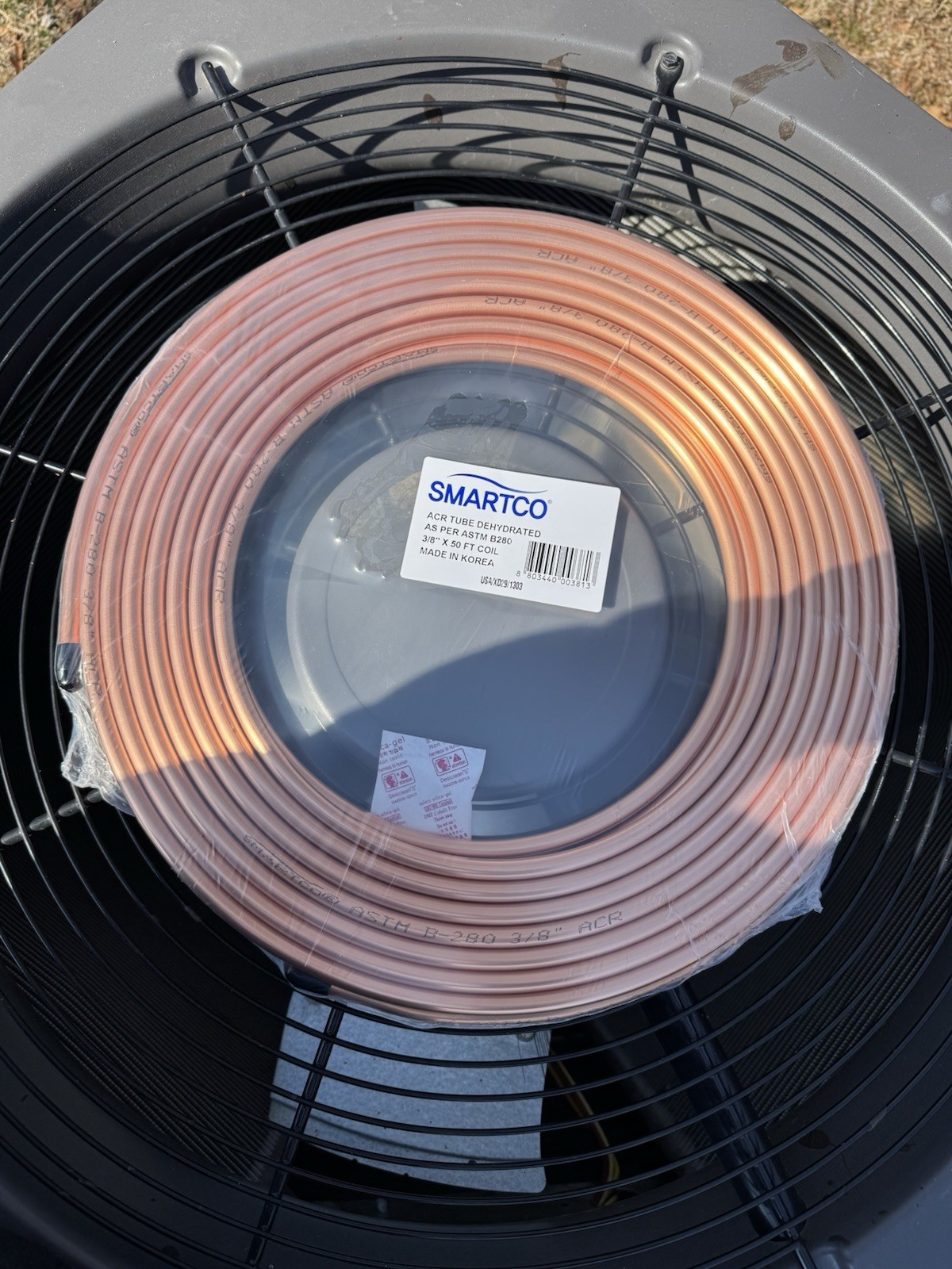 SMARTCO ACR TUBE DEHYDRATED 3/8” X 50 FT