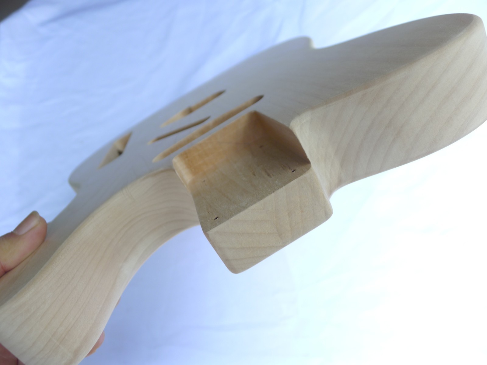 Tele Vintage Style Guitar Body 2 pcs Centre Joined Alder Unfinish ≦ 4.6Lbs