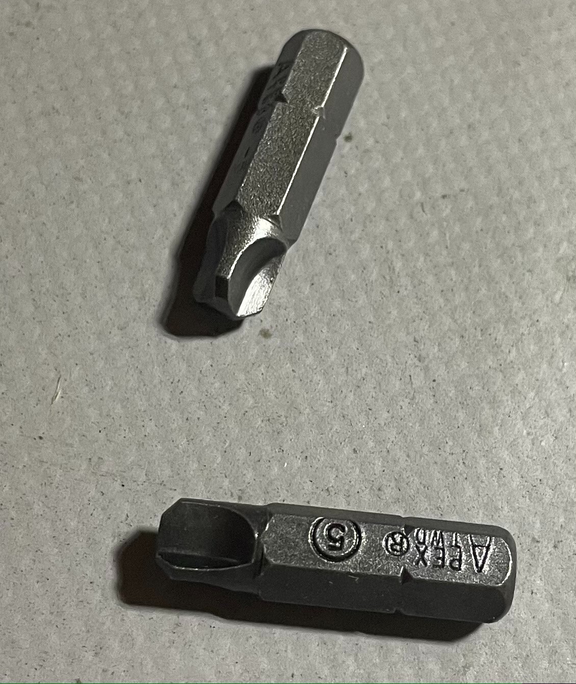 Apex TWD-5 1/4” Hex Tri-Wing #5 Insert Bits - set of 2