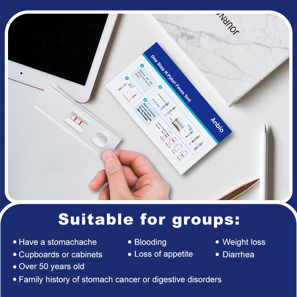 2 pcs * Helicobacter Pylori Tests for home use H.P Test Kit Antigen Rapid Test