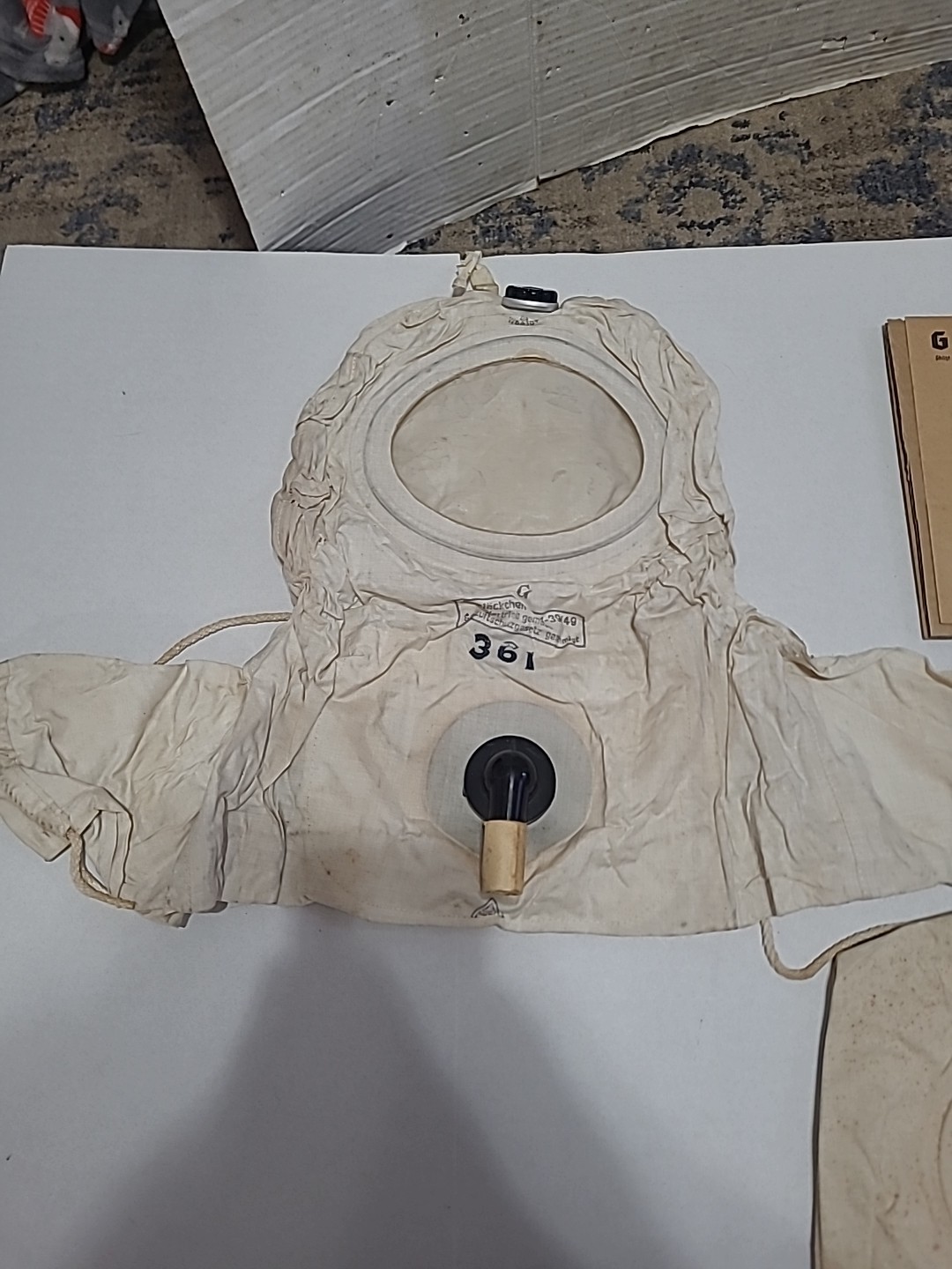 (2) RARE German Child Gas Jacket WWII NOT COMPLETE