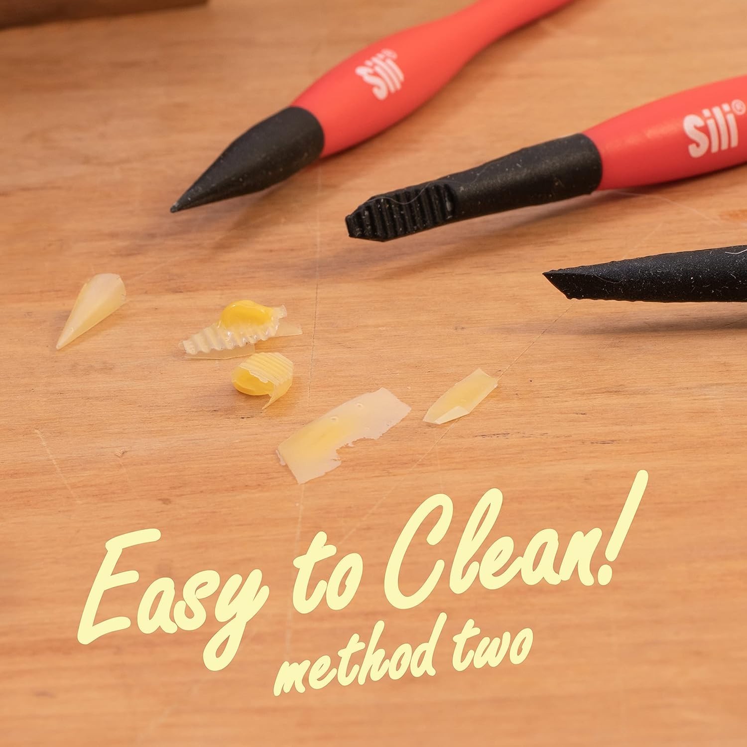 Sili Micro Glue Brush Applicator 3 Pack. Fine, Chiseled, and Flat Tapered Tips