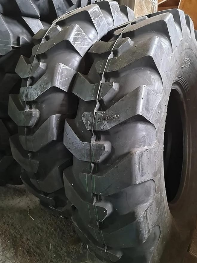 (2-Tires) 14.00-24 16 Ply G2/ Backhoe Industrial Tractor Tire 14.00x24 14-24