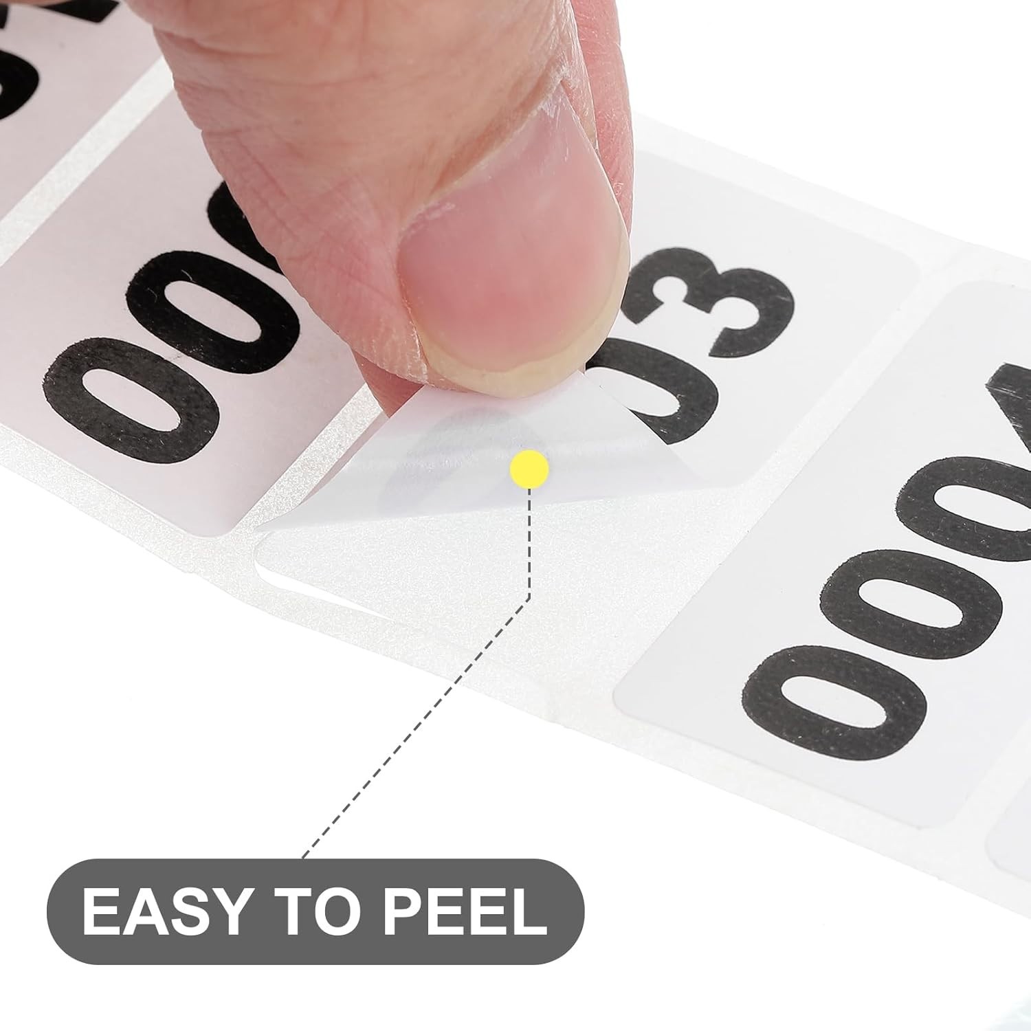 1000 Numbered Labels 2x1 Roll Consecutive Stickers Inventory Tags Sequential