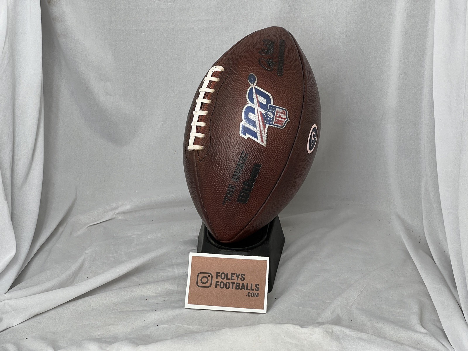 NFL "The Duke" Wilson Football - 100 yr Game Ball - Game Prepped & Conditioned