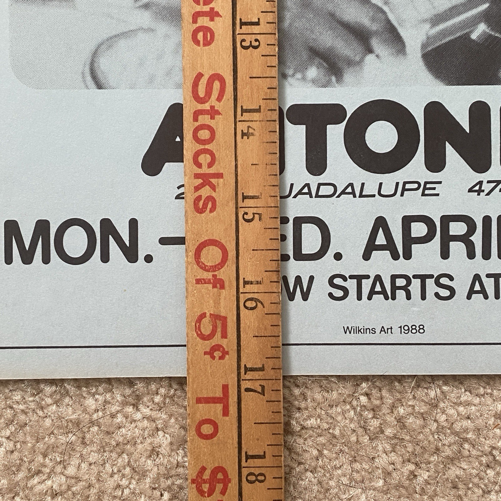 1988 Albert Collins Poster 11x17 Antone's Austin Texas Blues The Icebreakers