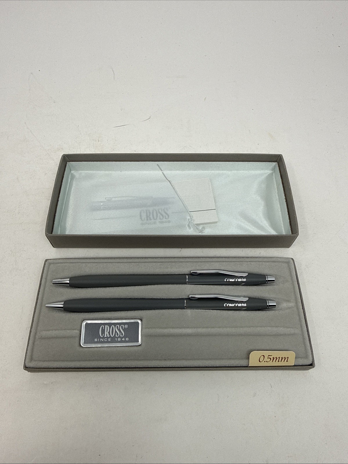 British Airways Concorde Aircraft Ballpoint Pen and Pencil Set AT Cross Unused