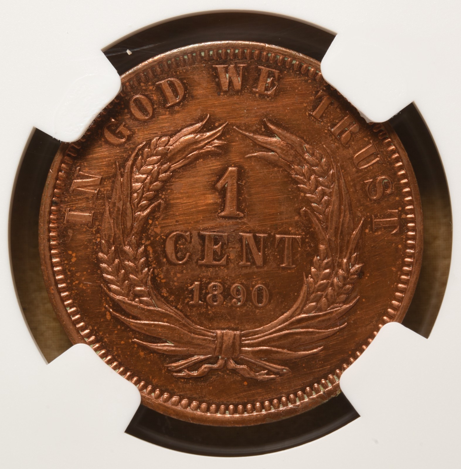 1890 E Liberia Cent '1 Cent in Wreath Copper Pattern' NGC Specimen Details