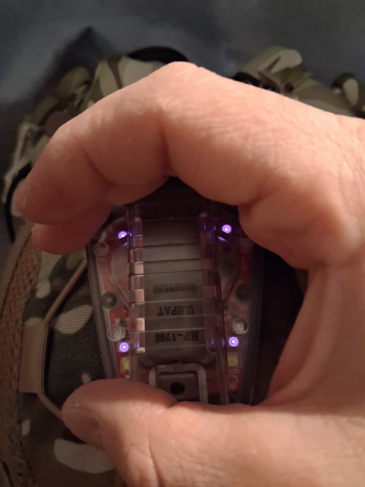 NIJ IIIA Ballistic Helmet + UV-32 RADIO MULTICAM F30 COMM NAV LIGHT IR IFF PTT