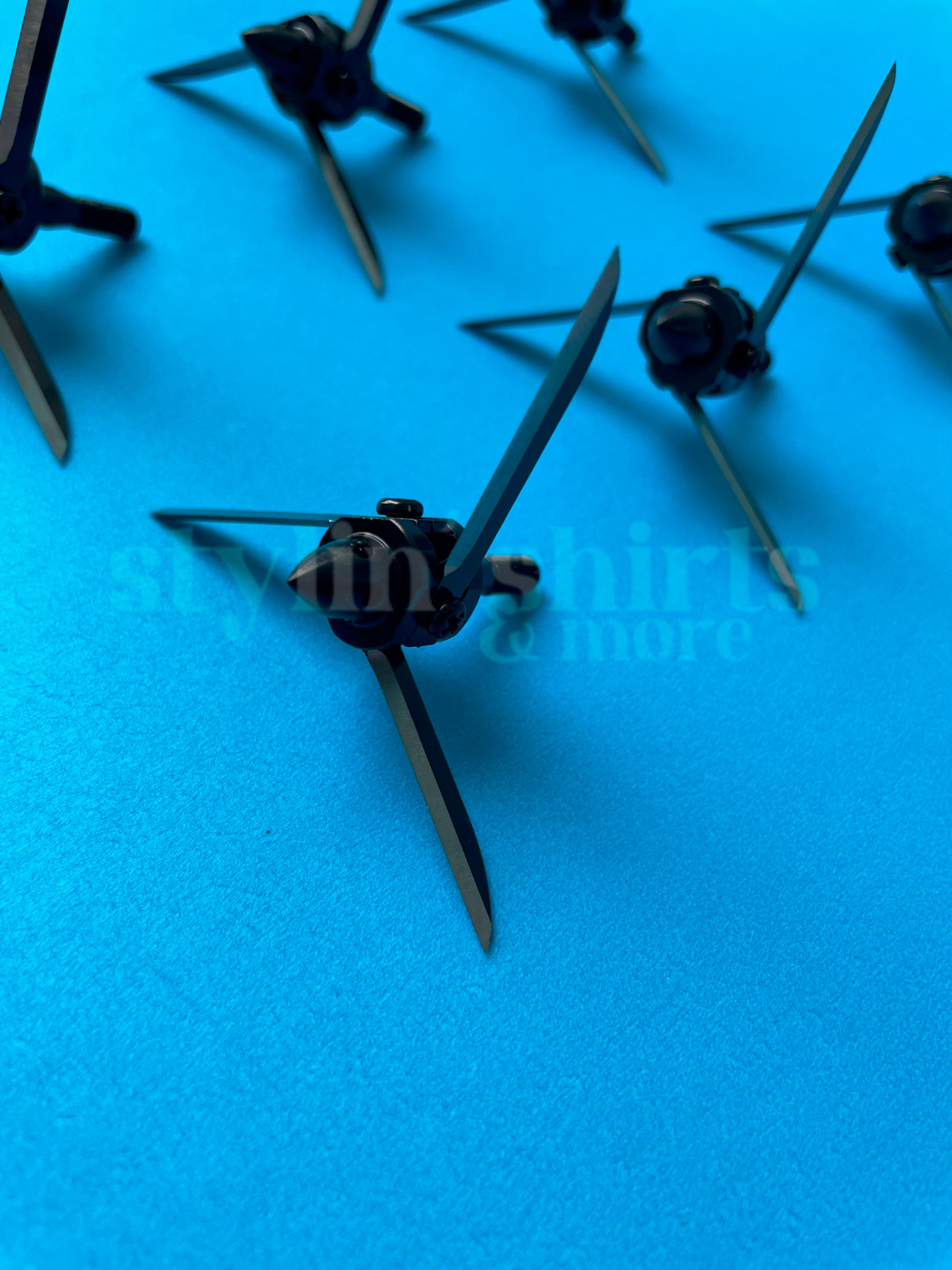 6 pack Turkey Head 100 GRAIN 2 3/4" Archery Fixed Three Blade Broadheads hunting