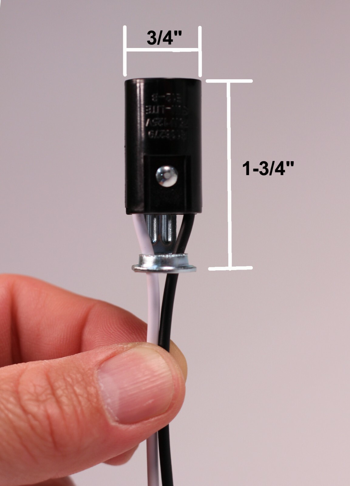 6 Pack Candelabra Bulb Sockets, E12 Lamp Holder Light Sockets, 6" Wire, hardware