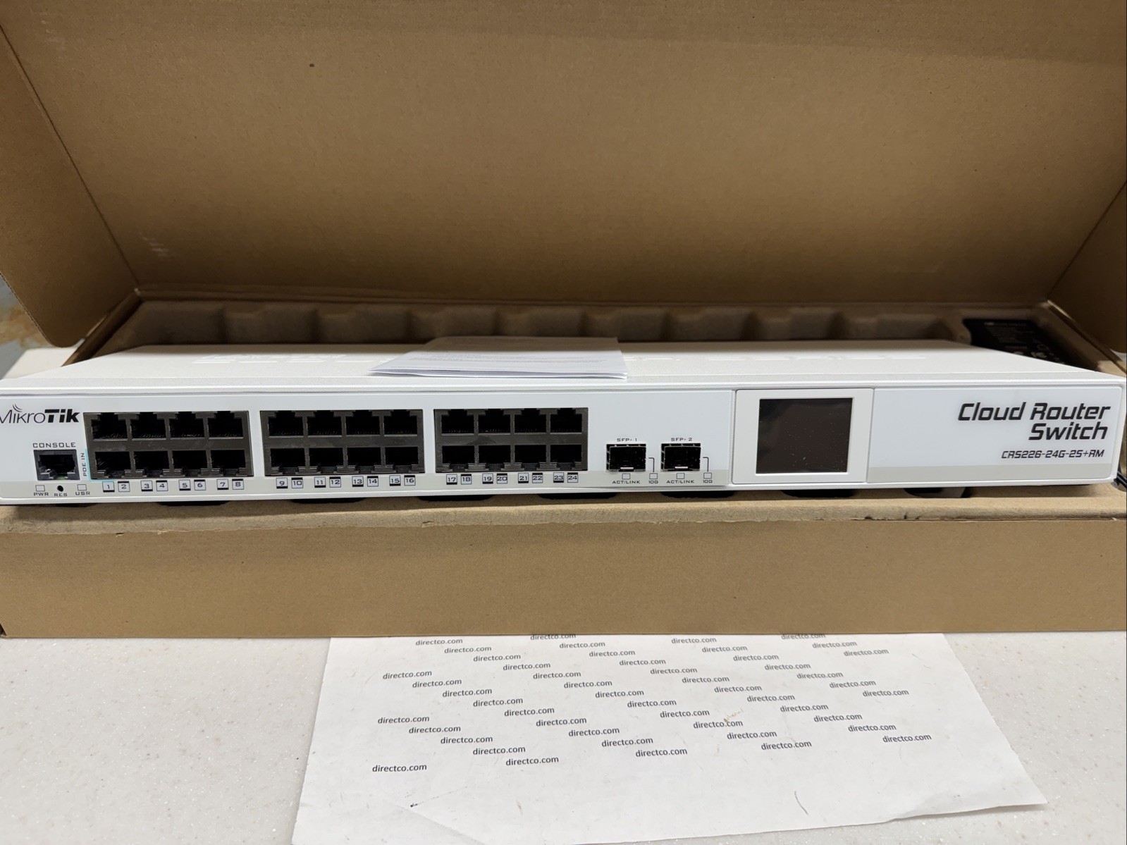 MikroTik CRS226-24G-2S+RM 24-Port Cloud Router Switch, White - NEW IN BOX