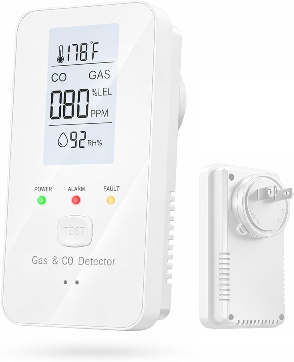 Steadfast haven co detector, 4-in-1 Detector with HD Screen, Home, Apartment