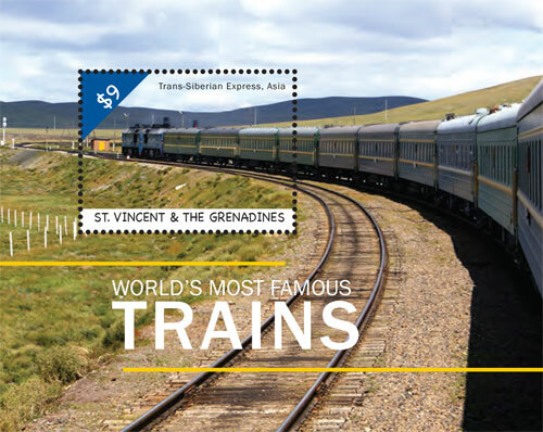 St. Vincent 2013 - SC# 3911 - Famous Trains, Trans-Siberian Express - S/S - MNH