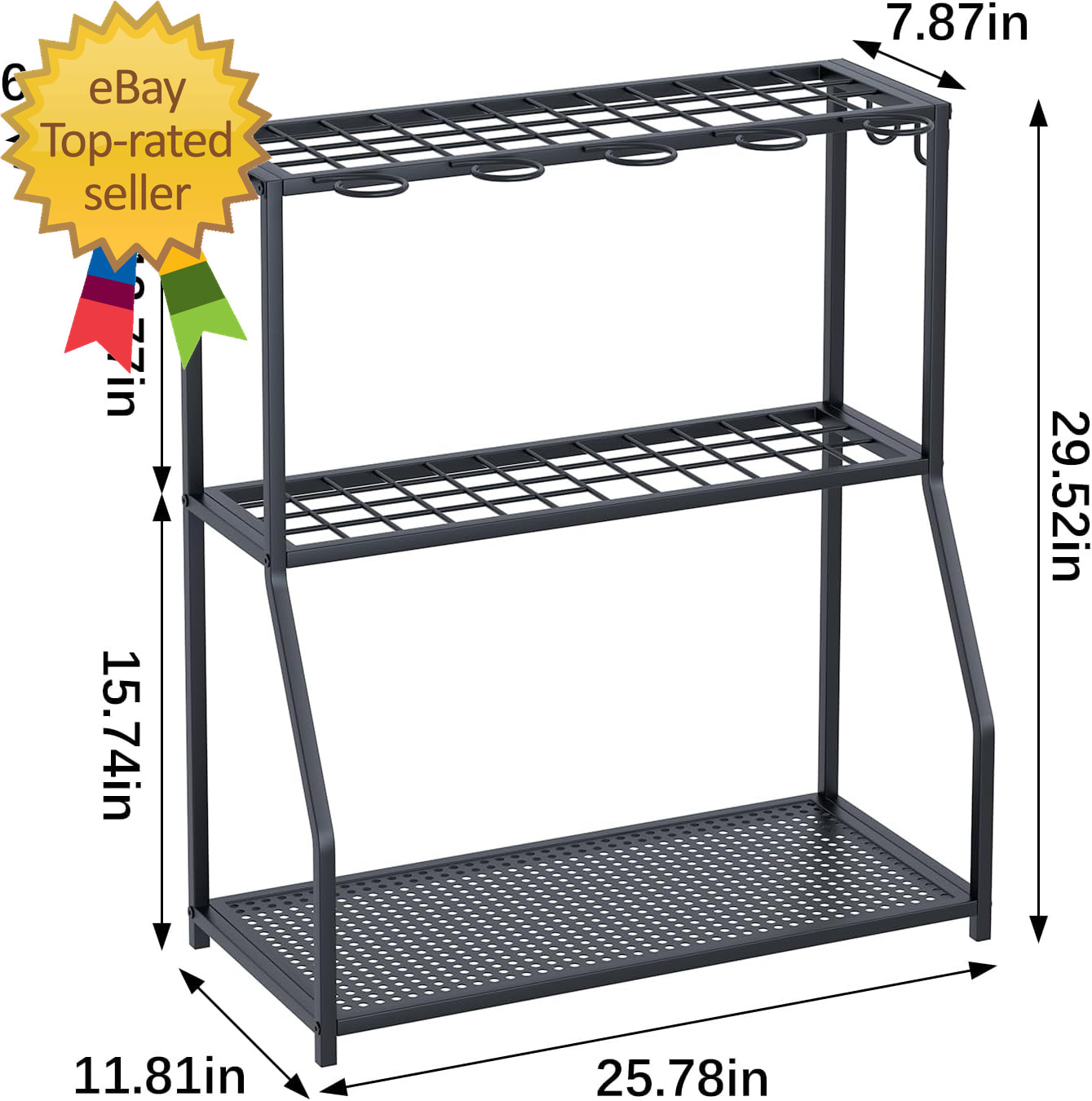 Garden Tool Organizer Yard Tool Storage Rack Garden Organizer Steel Yard Tool Ra