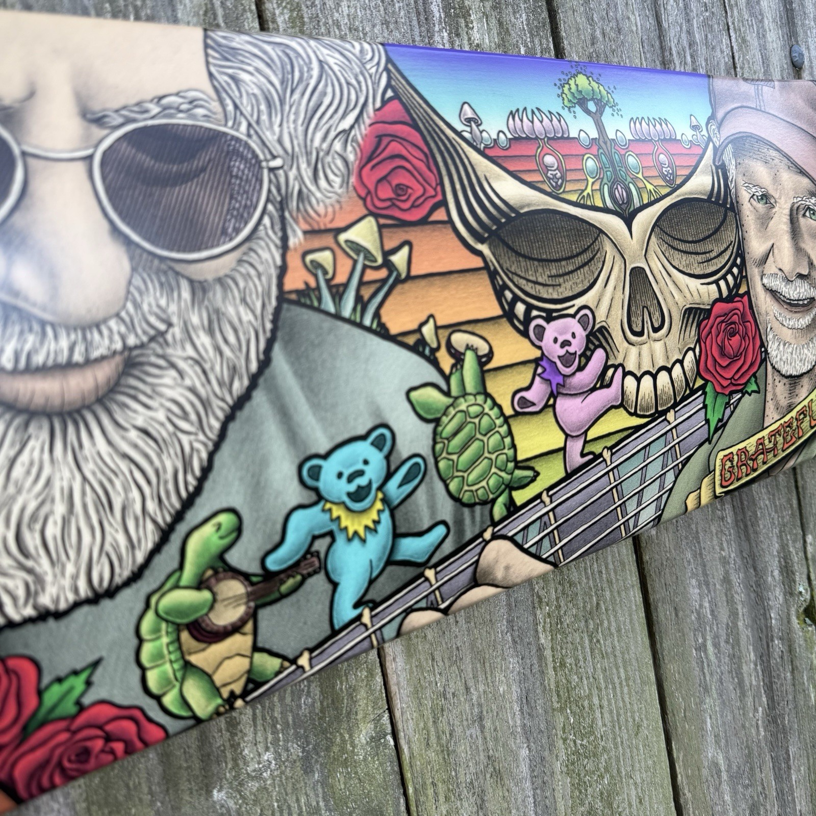 Grateful Dead Pencil Drawn Skateboard Art Deck - Limited edition