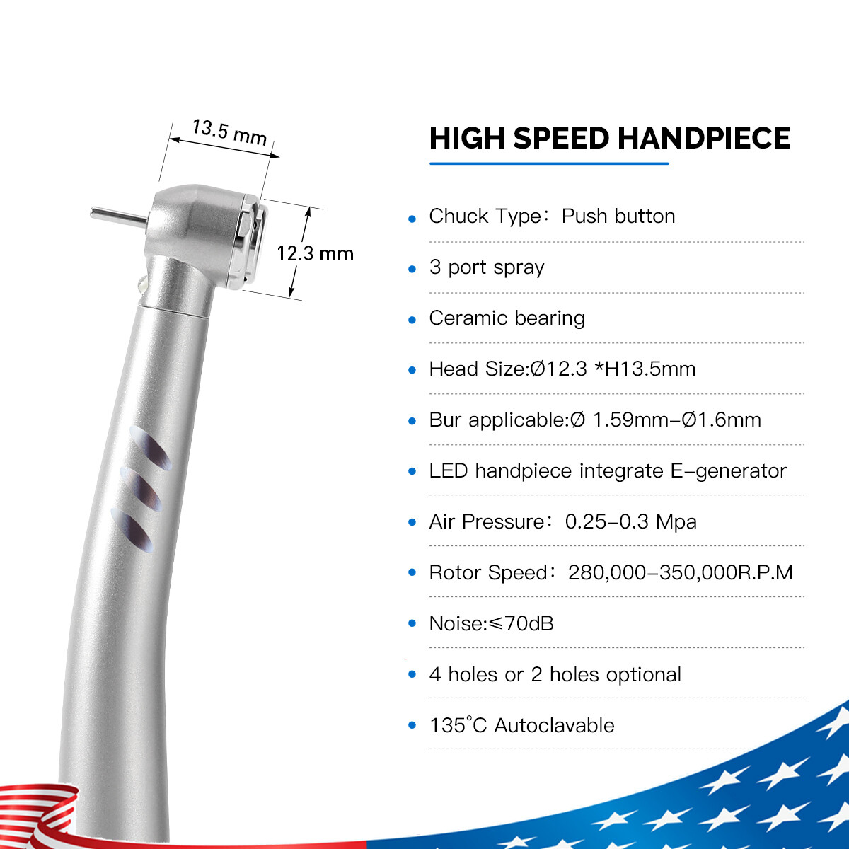 Dental Mobile Turbine Unit Weak Suction/High&Low Speed Handpiece+Air Scaler 4H