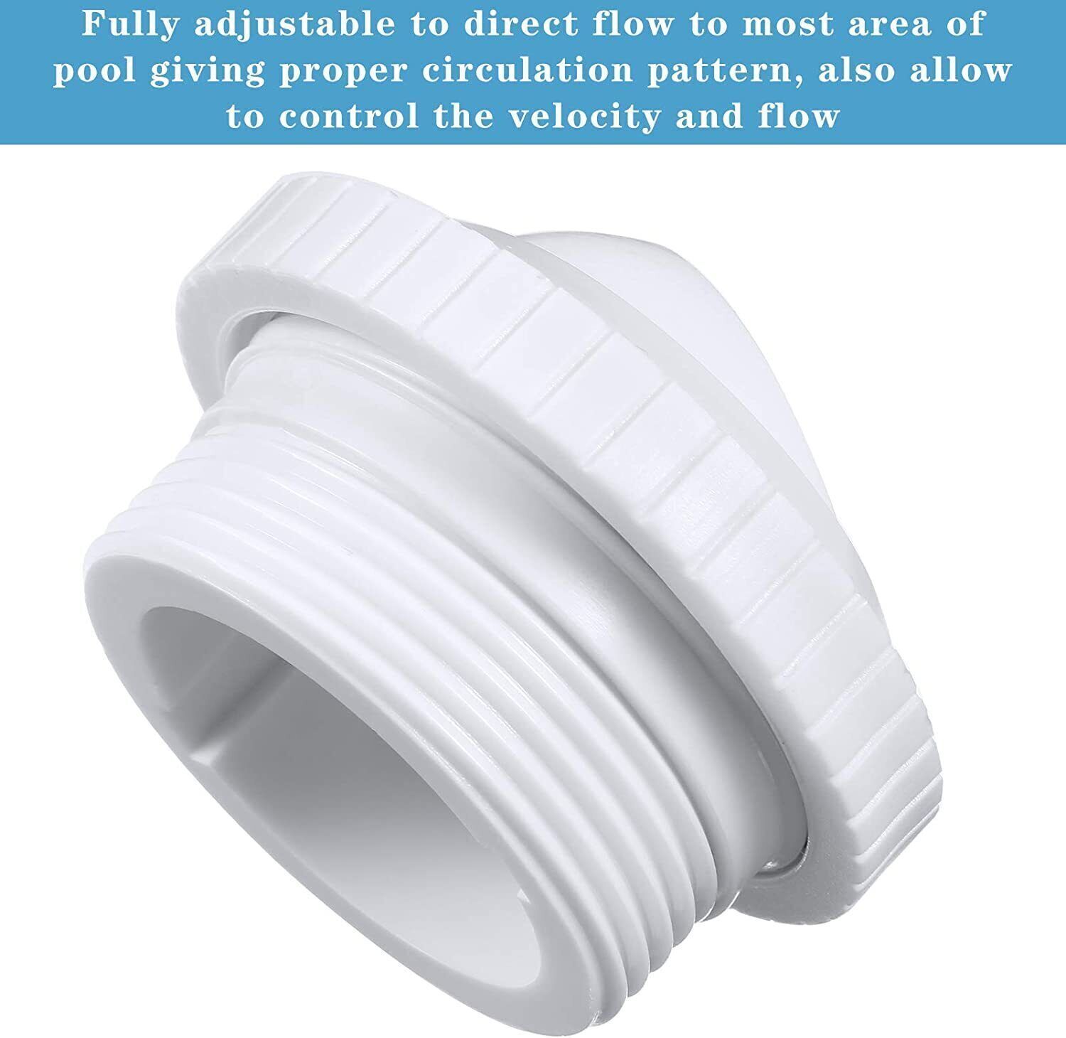 Universal Swimming Pool Nozzle Pool Spout Fitting Spa 180° Return Jet Nozzle