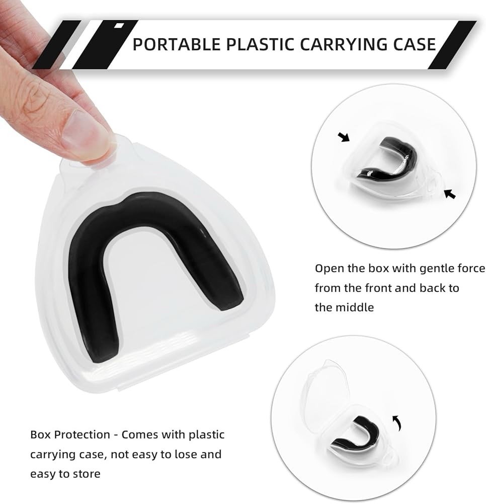 5 Pack Kids Youth Mouth Guard for Sports with Case For Child Teen Sports Under7Y