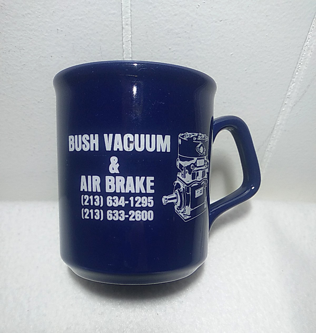 Vintage Ceramic Coffee Mug  Bush Vacuum & Air Brake Made in England 3.5" Tall