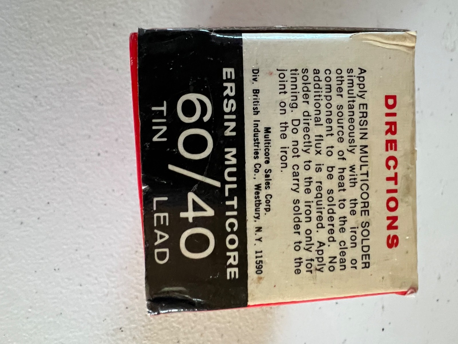 Ersin Multicore 5 Core Solder60/40 Tin/Lead SN60 Boxed