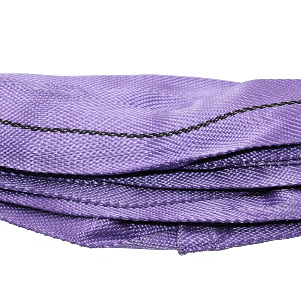 4 Pack 9' Endless Loops Round Sling Crane Recovery Strap Lifting Tow Pull Purple