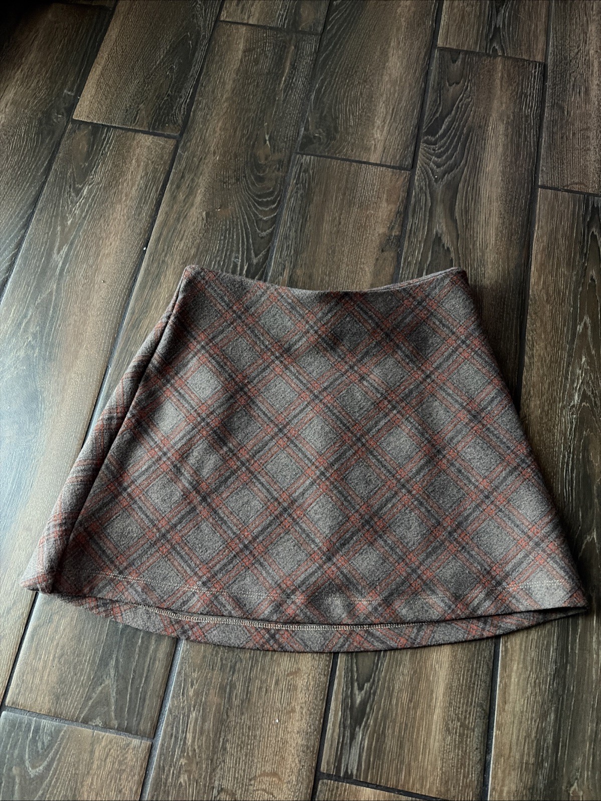 Princess Pollymini skirt high waist brown plaid