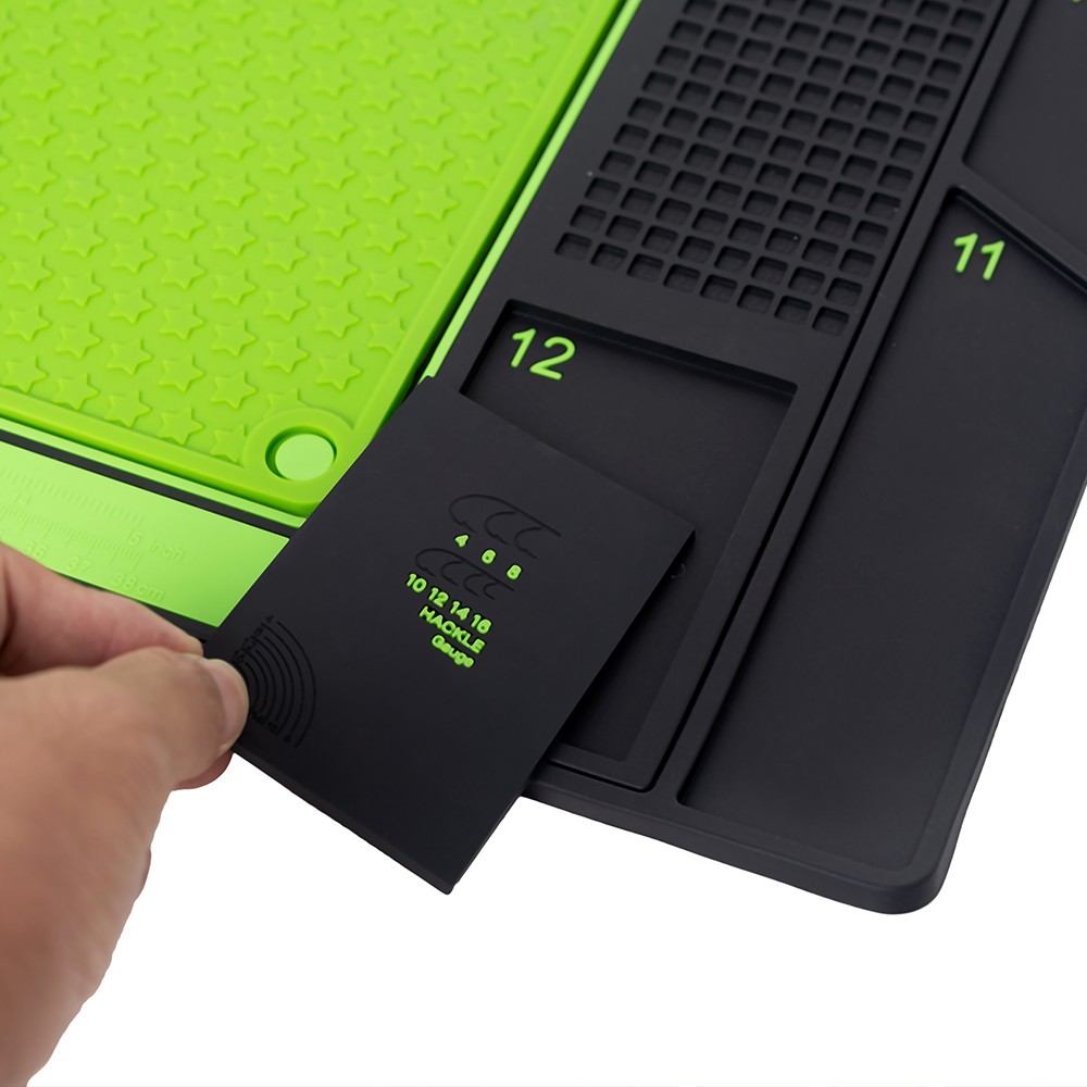 Fly Tying Mat Magnetic Workspace, Tool Organizer Station, Storage Desk Accessory