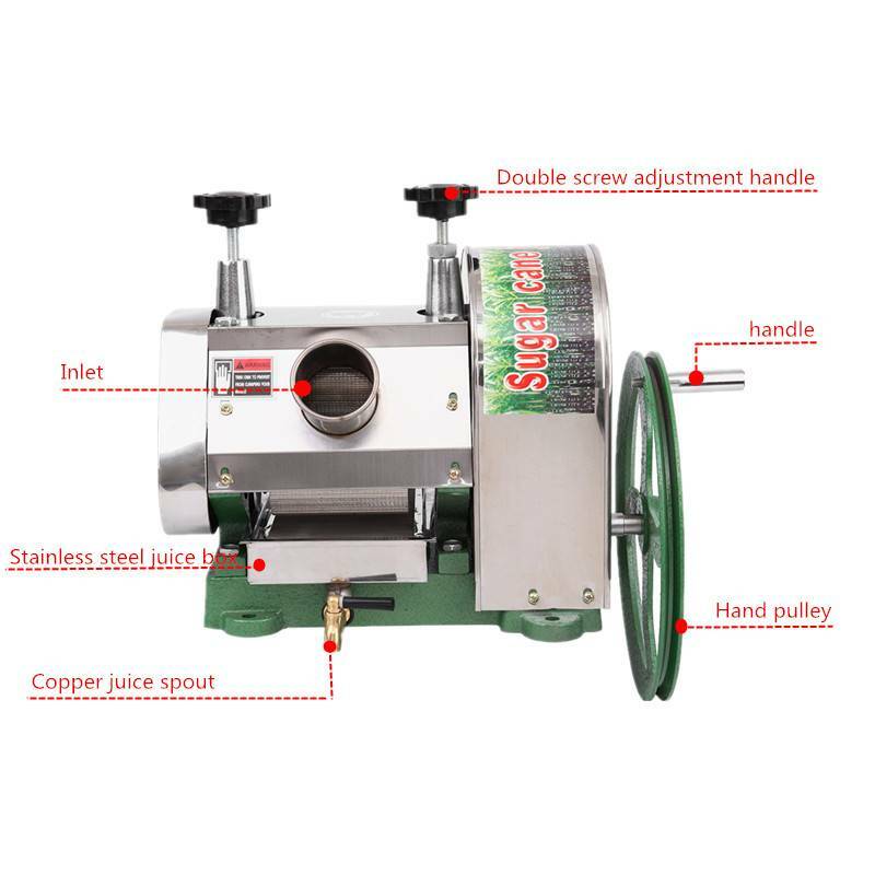 Commercial Manual Sugar Cane Press Juicer Juice Machine Extractor Mill 50kg/h