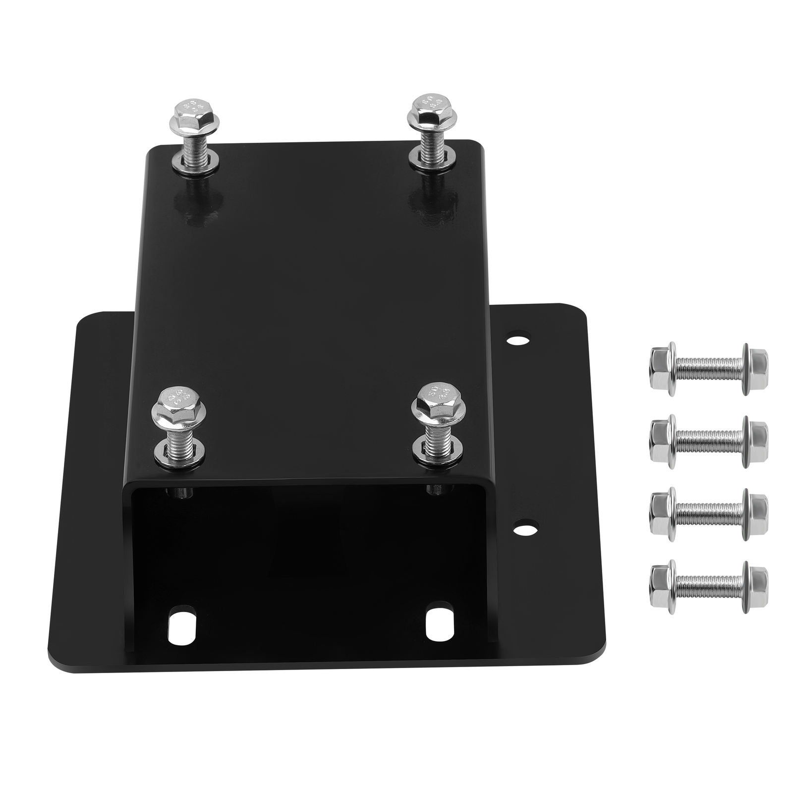 Black Torque Converter Engine Riser Plate + Hardware Kit Predator 212 224