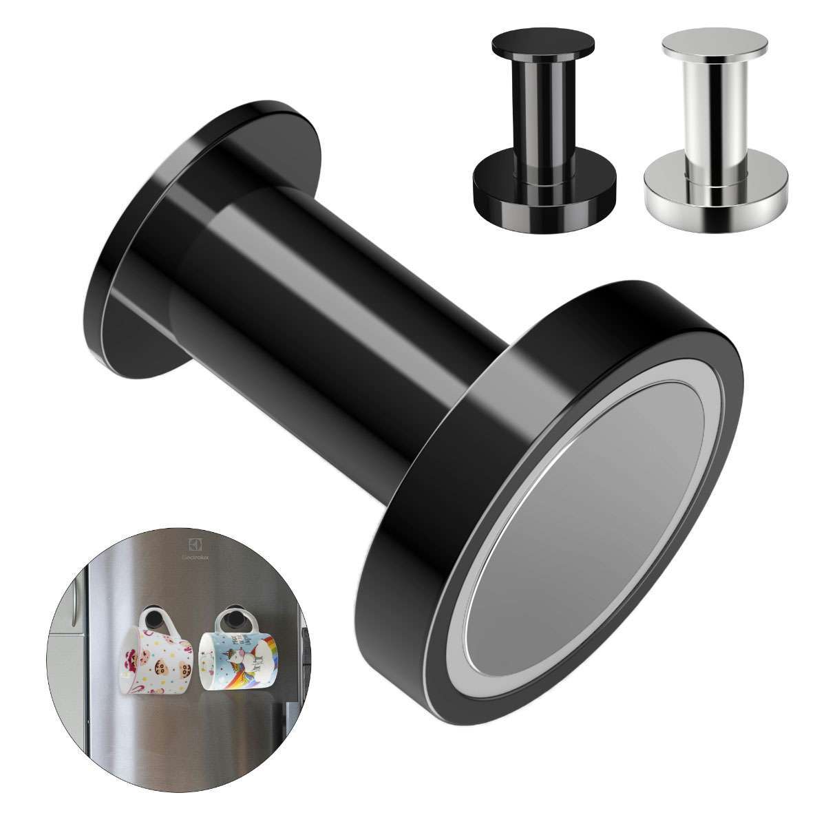 1/2 Pcs Strong Magnetic Hooks for Hanging Coats and Bags100Lbs Magnet Hook Heavy