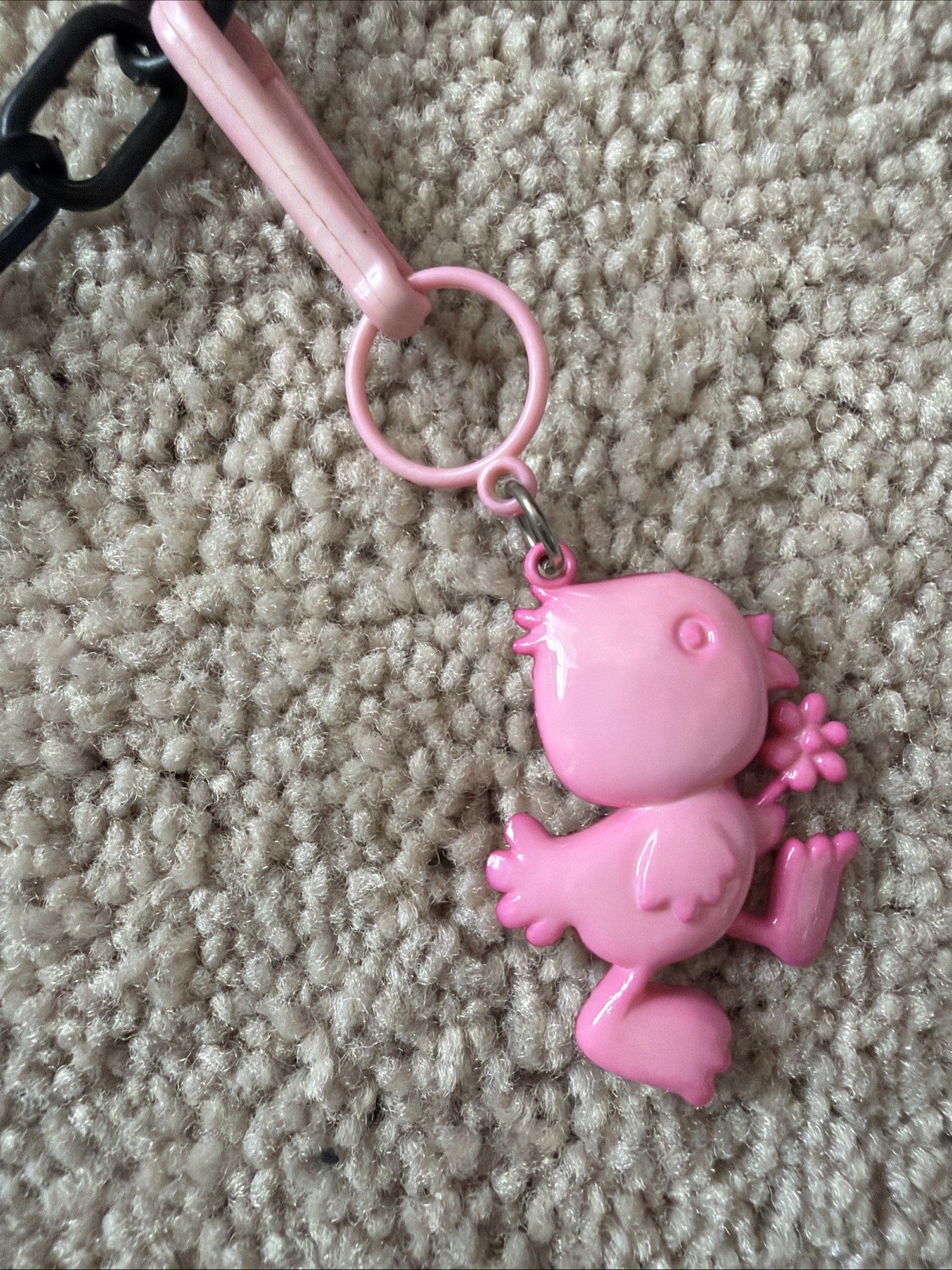 VNTG 80’s Plastic Bell Charm Necklace Chain Clip On Charms Crab Cherries Guitar