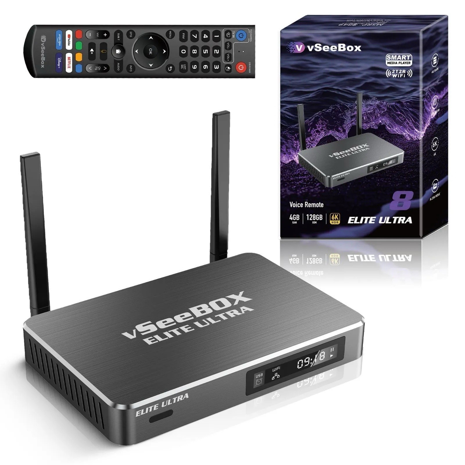 Vseebox Elite Ultra Media Box - Authorized Dealer- Free Fast Shipping