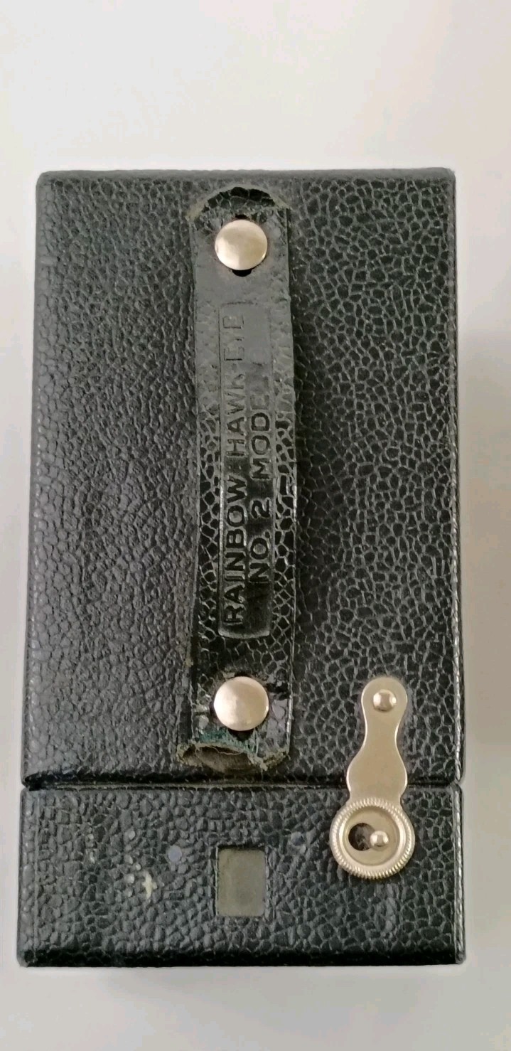 Kodak No.2 Vintage Rainbow Hawk-Eye Model C Black Box Camera 120 Film