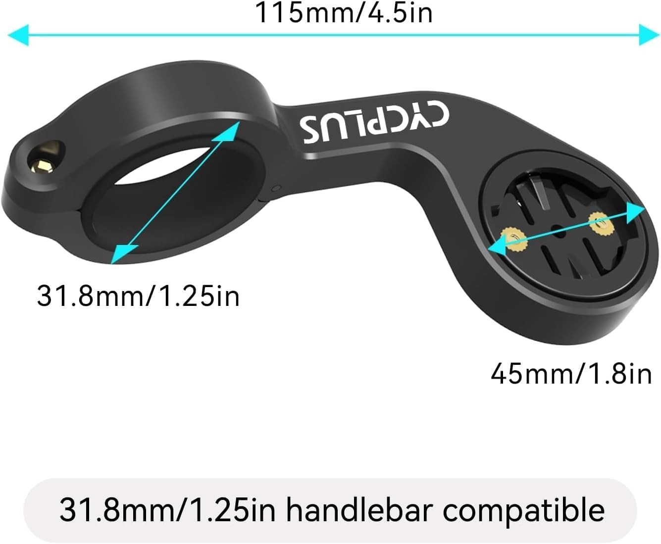 CYCPLUS Cycling Out Front Bike Mount Designed for All Cycling Computer