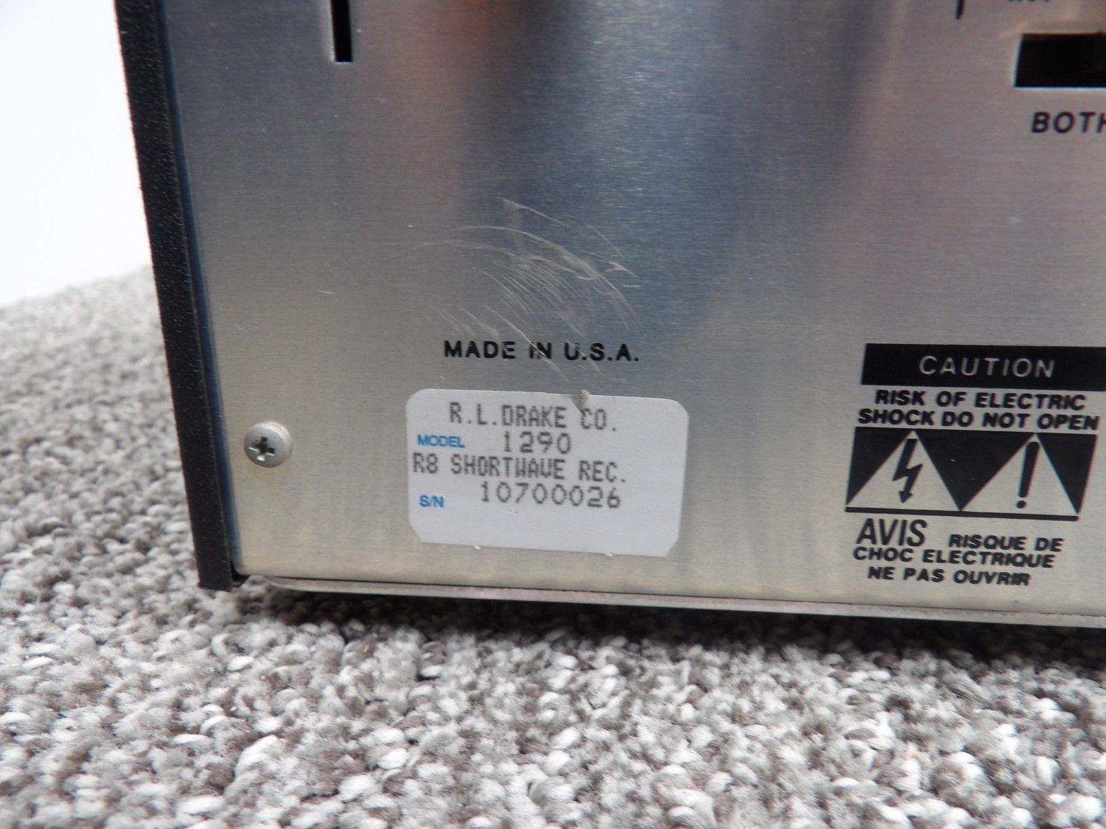 Drake R8 Shortwave AM SSB Ham Radio Model 1290