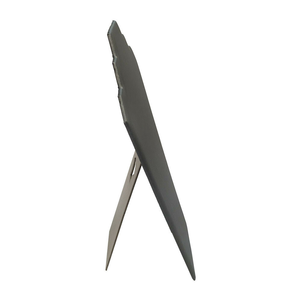 12-1/2 Inch High Slate Gray Leatherette Padded Easel Necklace Display