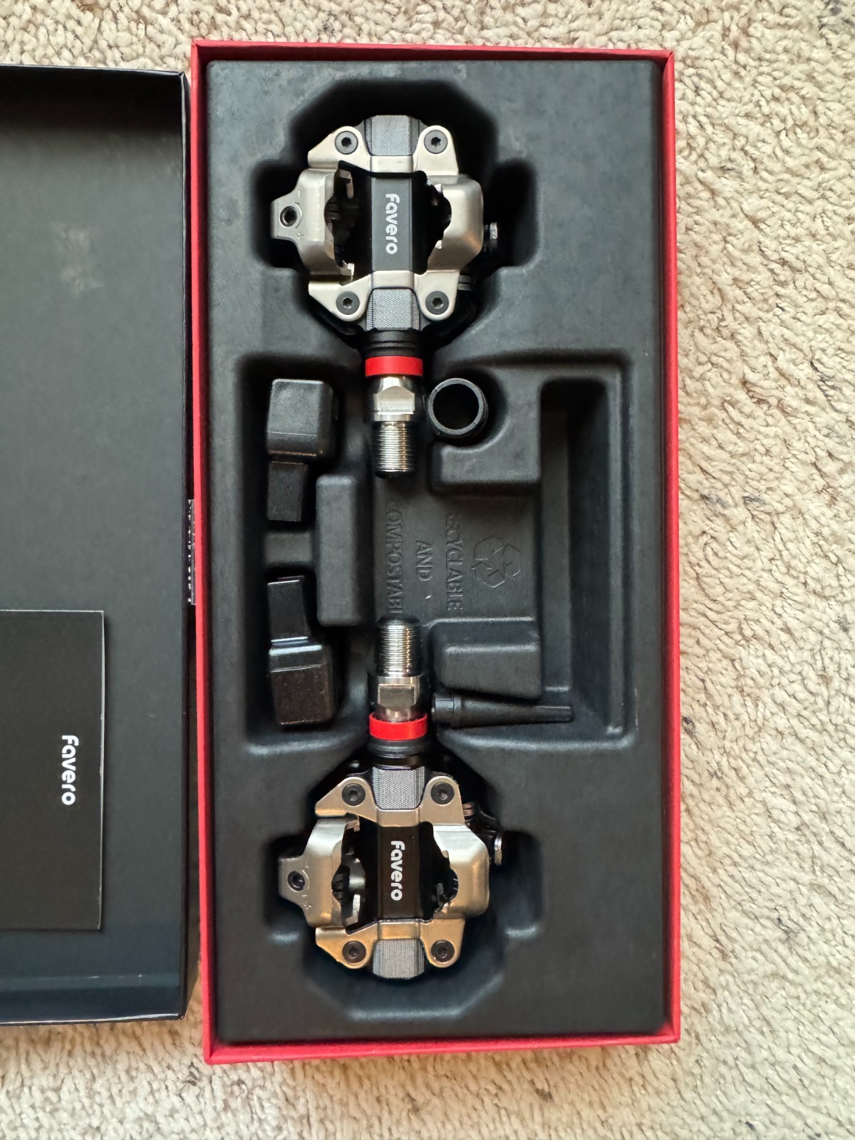 Favero Assioma Pro MX-2 Pedals - DUAL SIDED POWER METER PEDALS - NEW (OPEN BOX)