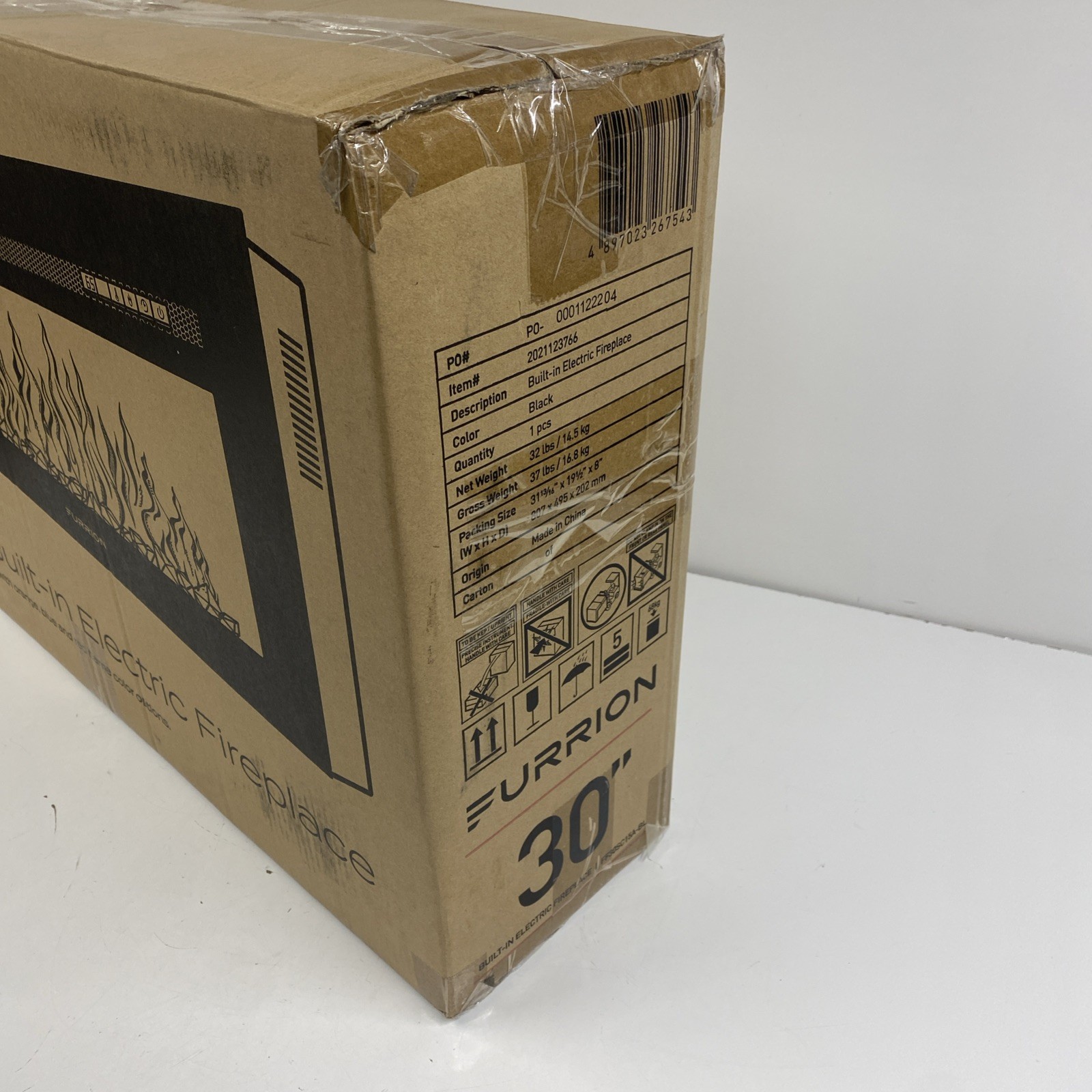 FURRION 30” Built In Electric Fireplace Kit Black FF30SC15A-BL RV Camper Remote