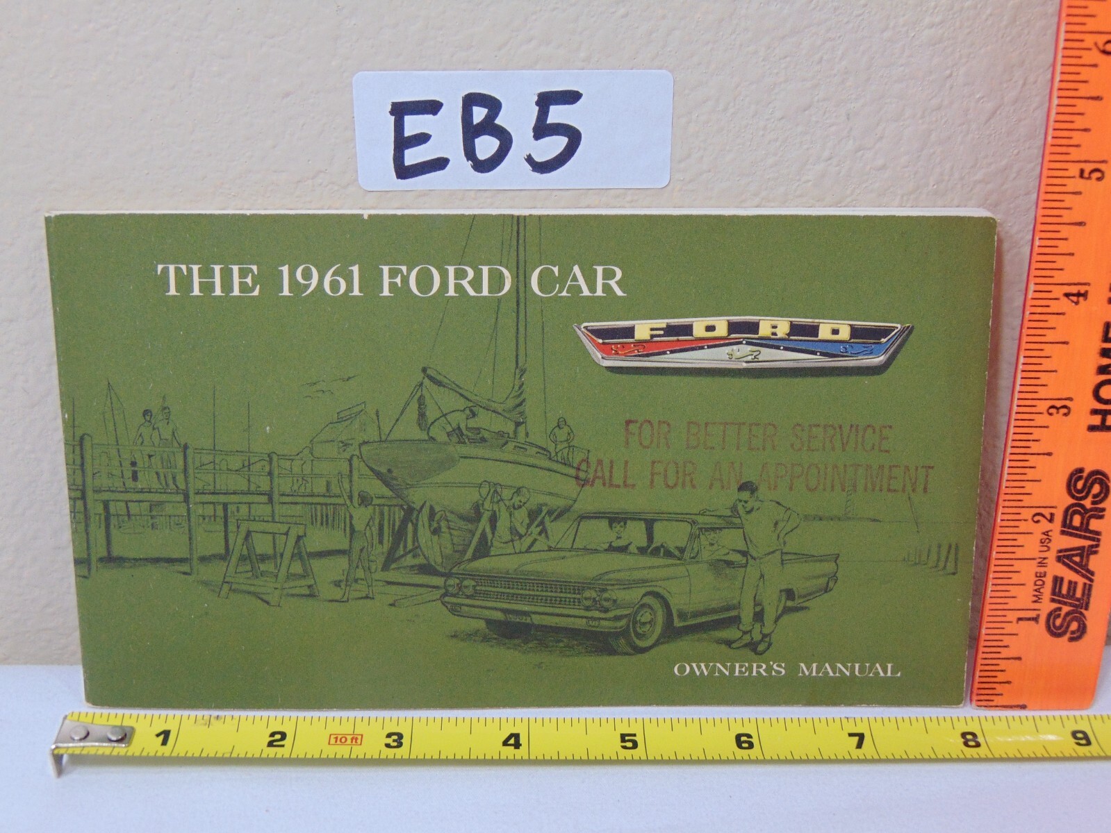 VINTAGE 1961 FORD CAR OWNER'S MANUAL FAIRLANE 500 TOWN RARE