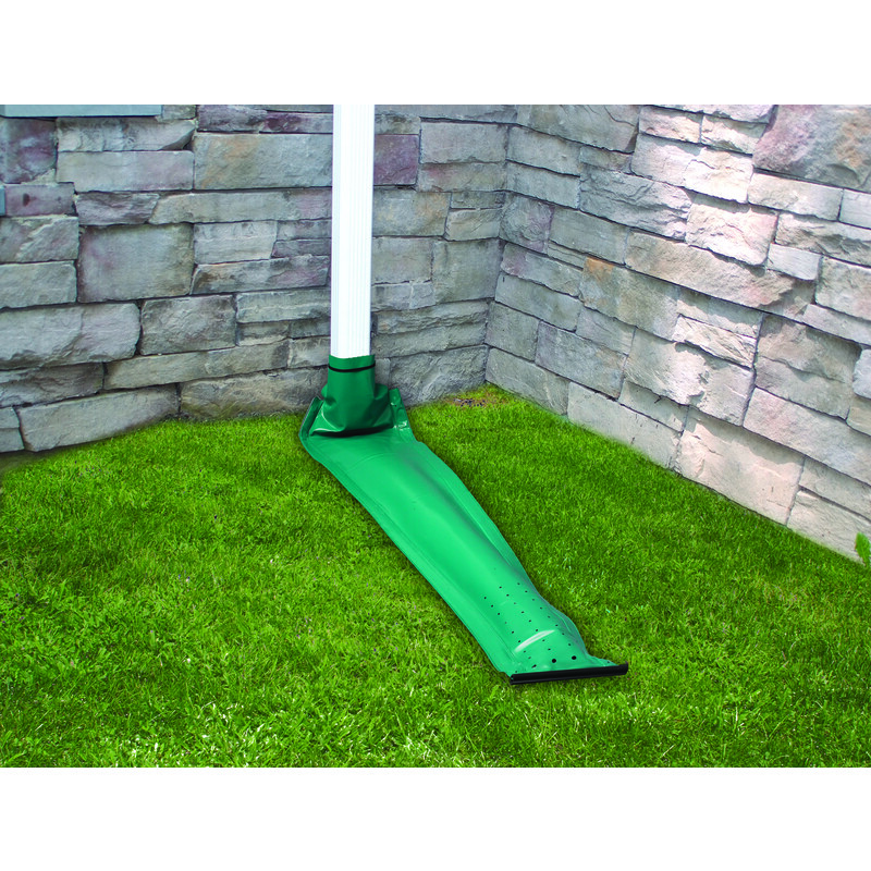 Frost King DRAIN AWAY 8' Green Plastic K Downspout Extension Unrolls DE200 NEW!!