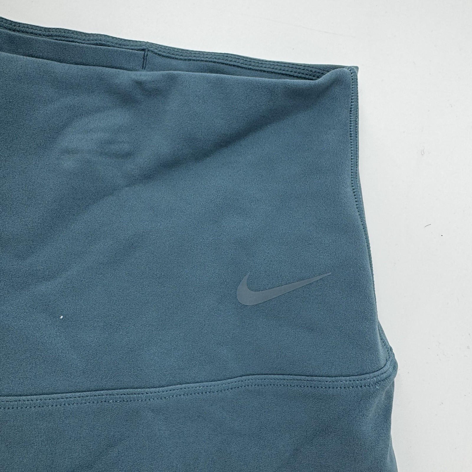 Nike Women's Zenvy Gentle-Support High-Waisted 8" Biker Shorts Smoke Blue Size M